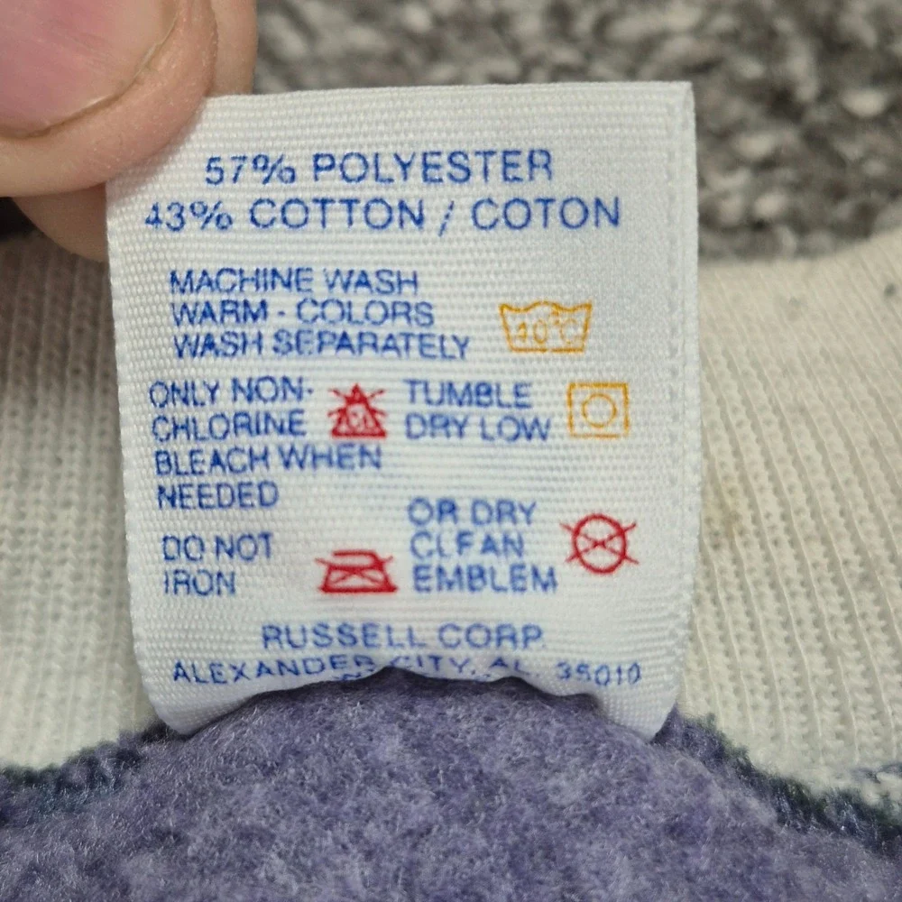 Vintage 90s Sweatshirt Size 2X School Bus Graphic Super Sweats Made in‎ USA